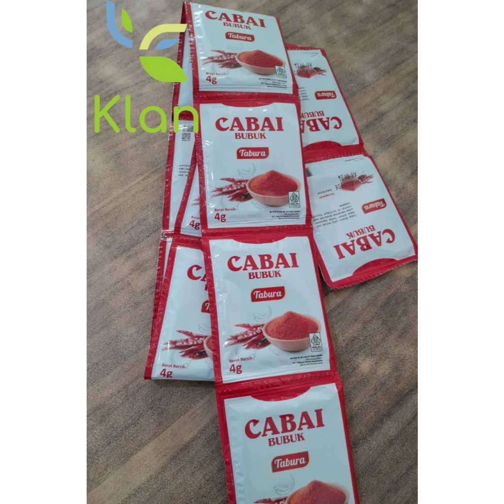 

TABURA CABE BUBUK SACHET 4GR/CABAI BUBUK