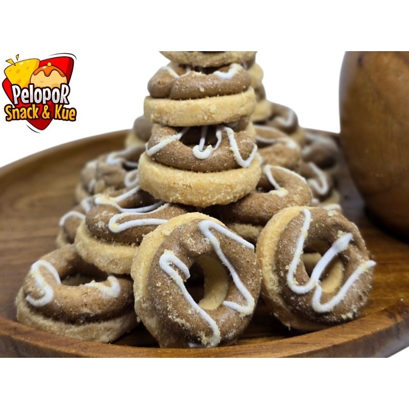 

kue kering donat rasa kopi/kue kering lembaran/kue kering premium 200 gram