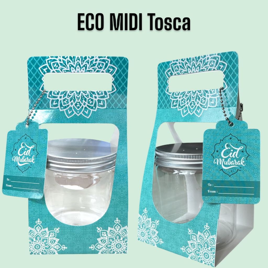 

Dus hampers Eco midi Edisi Natal merry christmas Idul Fitri Lebaran muat 1 toples jar tabung 600ml - 800ml