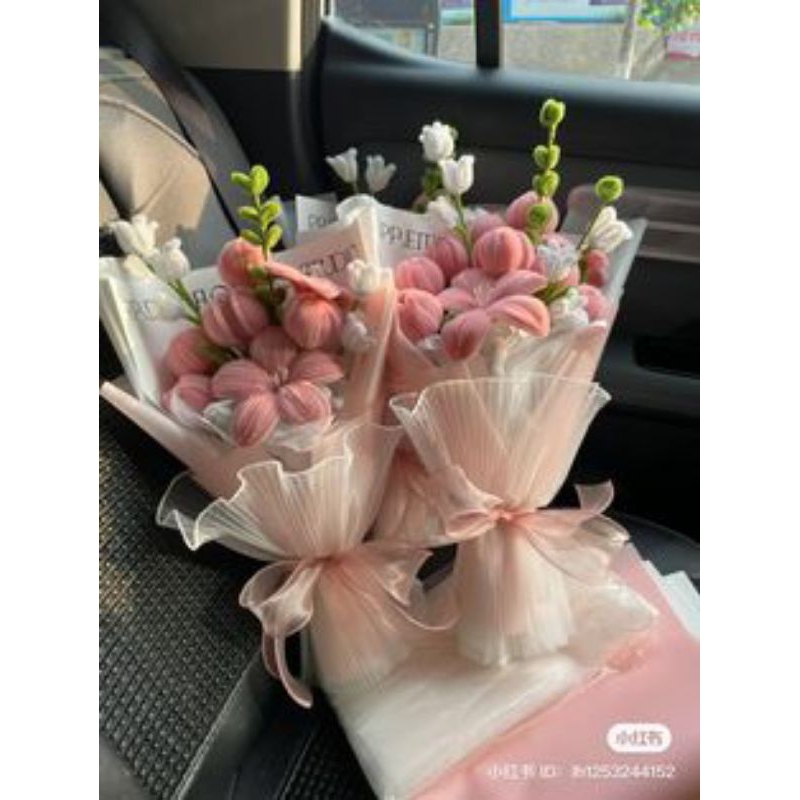 Bouqet bunga kawat bulu termurah