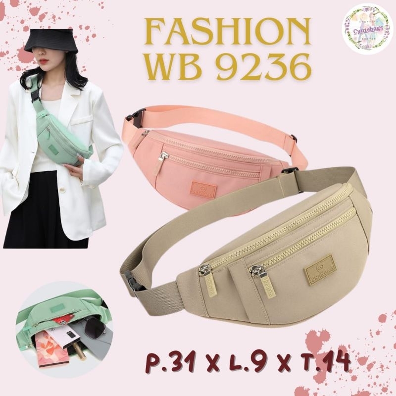 TAS PINGGANG WANITA IMPORT WAIST BAG WB 9236 TAS DADA
