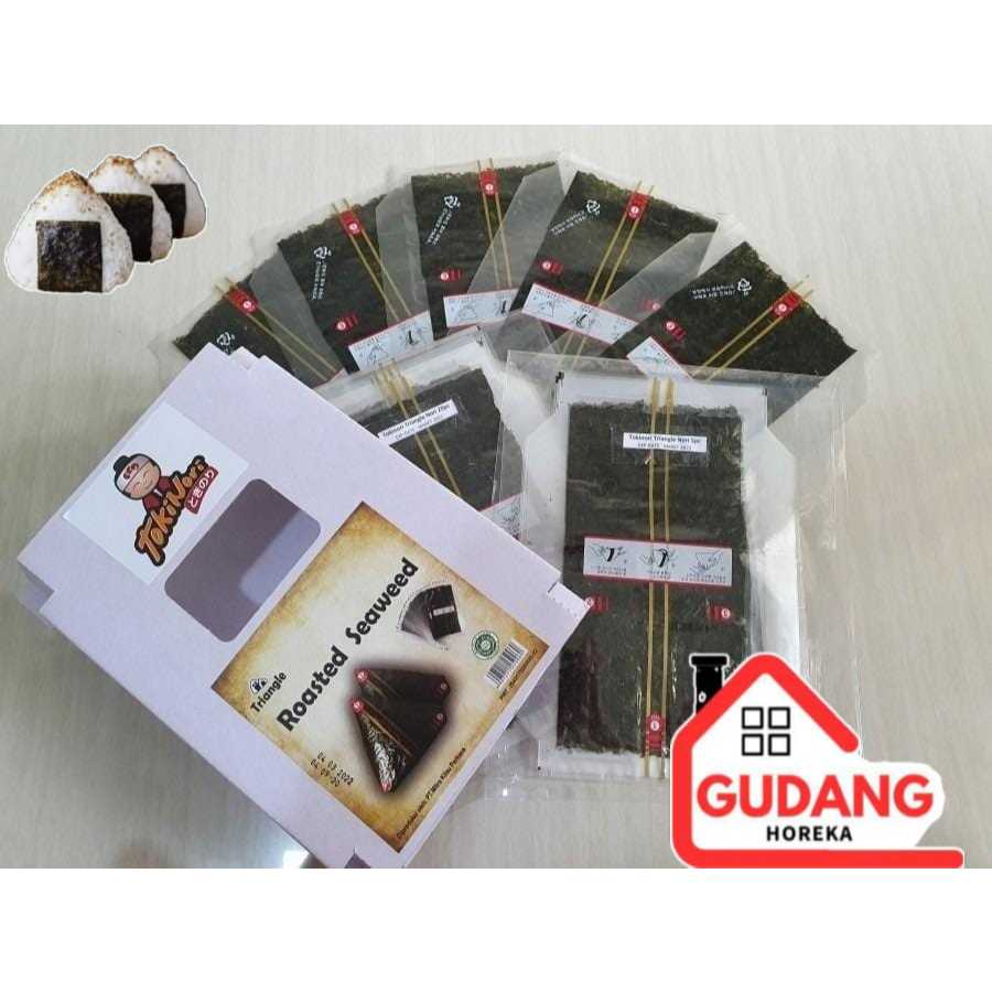 

TOKINORI SUSHI NORI TRIANGLE ONIGIRI 100 SHEET / RUMPUT LAUT HALAL DAN PRAKTIS