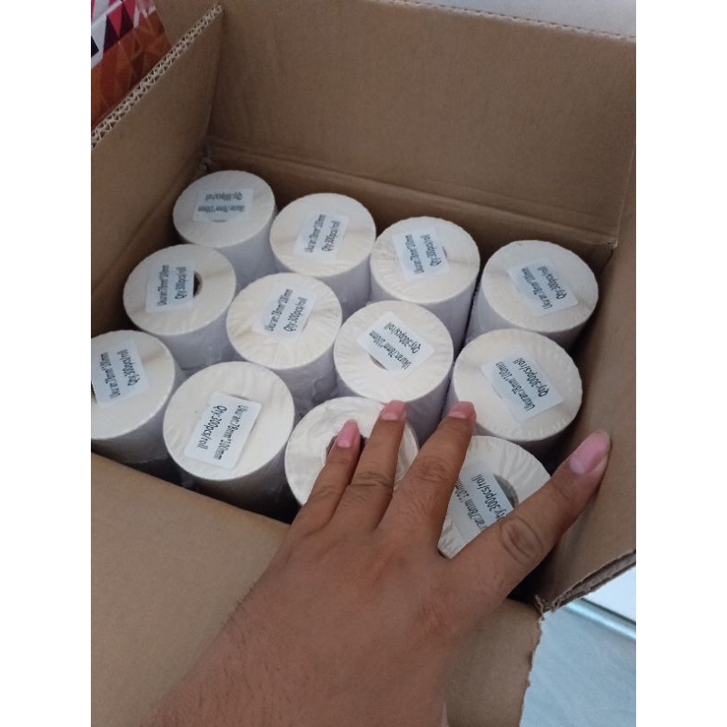 

DUS 24, STIKER LABEL Thermal 78x100 mm 300pcs WATERPROOF Sticker Thermal Resi
