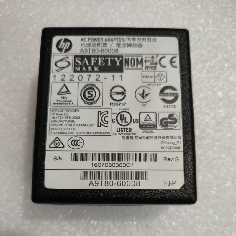 Adaptor HP A9T80-60008 Officejet 6230 6830 6960 6970 Envy 4500 32V / 12V 468mA Printer Deskjet ink A