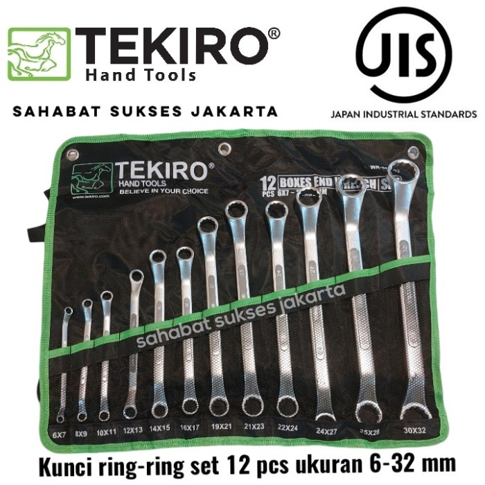 KUNCI RING SET TEKIRO 6-32MM 12PCS/COMBINATION SPANNER SET/KUNCI RING RING/