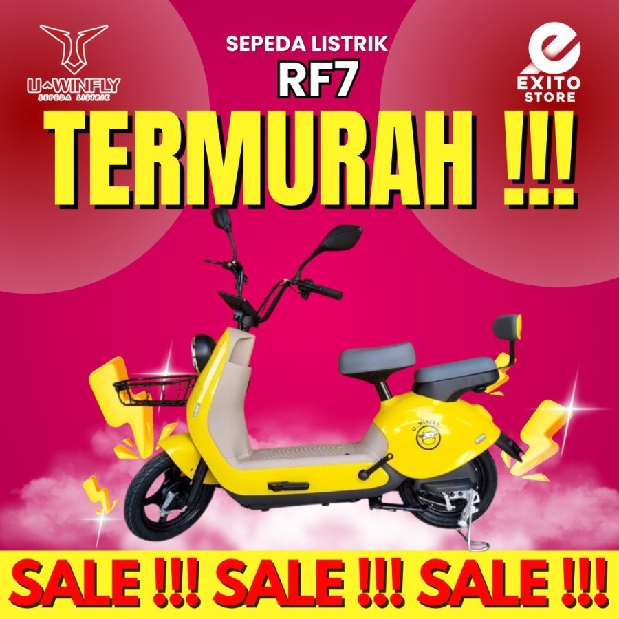 SEPEDA LISTRIK RF 7 RF7 REDFISH 7 REDFISH7 UWINFLY