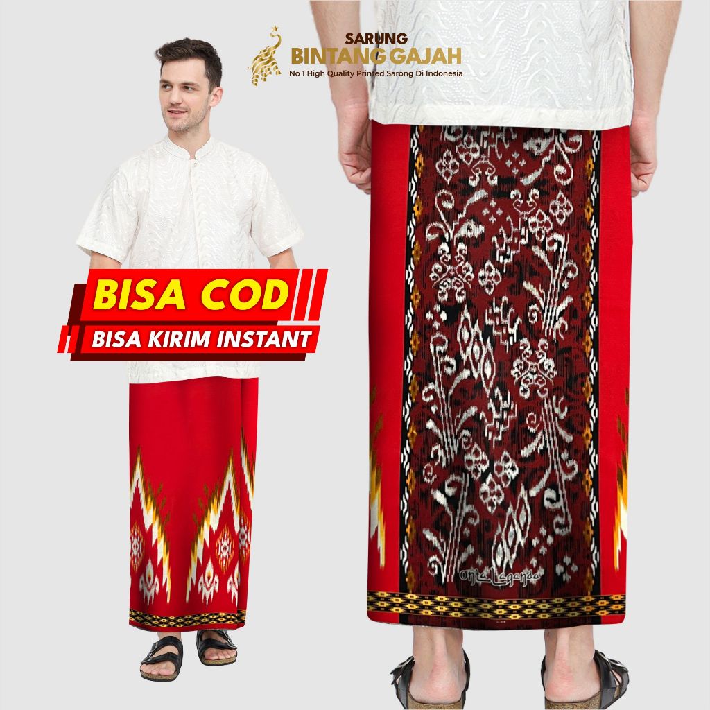 Sarung Bintang Gajah Onta Legenda OS 3547 Motif Etnik Ornament