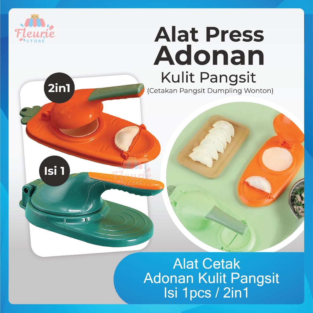 Alat Cetak Adonan Kulit Pangsit Isi 1pcs / Alat Press Adonan Kulit Pangsit 2in1 - Cetakan Press