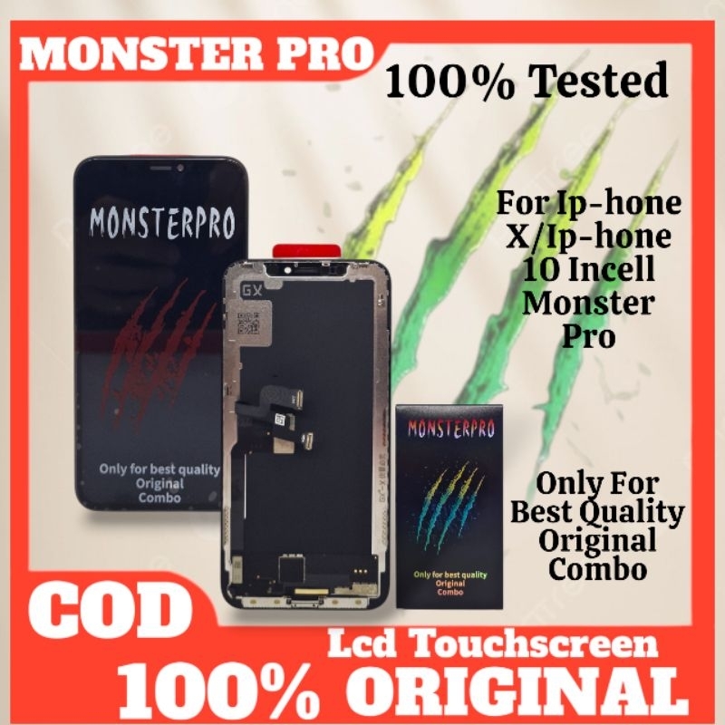 LCD TOUCHSCREEN IPHONE X/IPHONE 10 INCELL MONSTER PRO