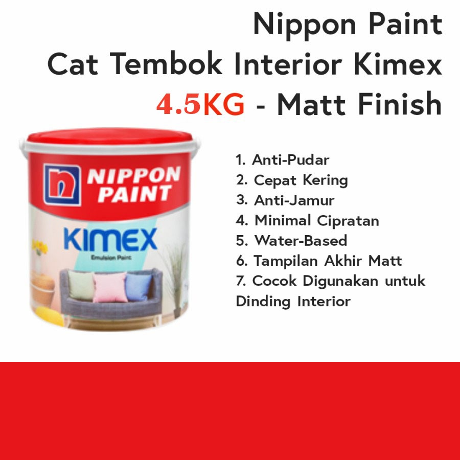 Cat Tembok Nippon Paint Kimex 4.5kg