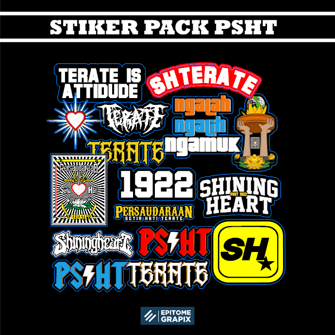 

Stiker Pack PSHT TERATE Vinyl Untuk Laptop Helm Tumblr Case Sticker