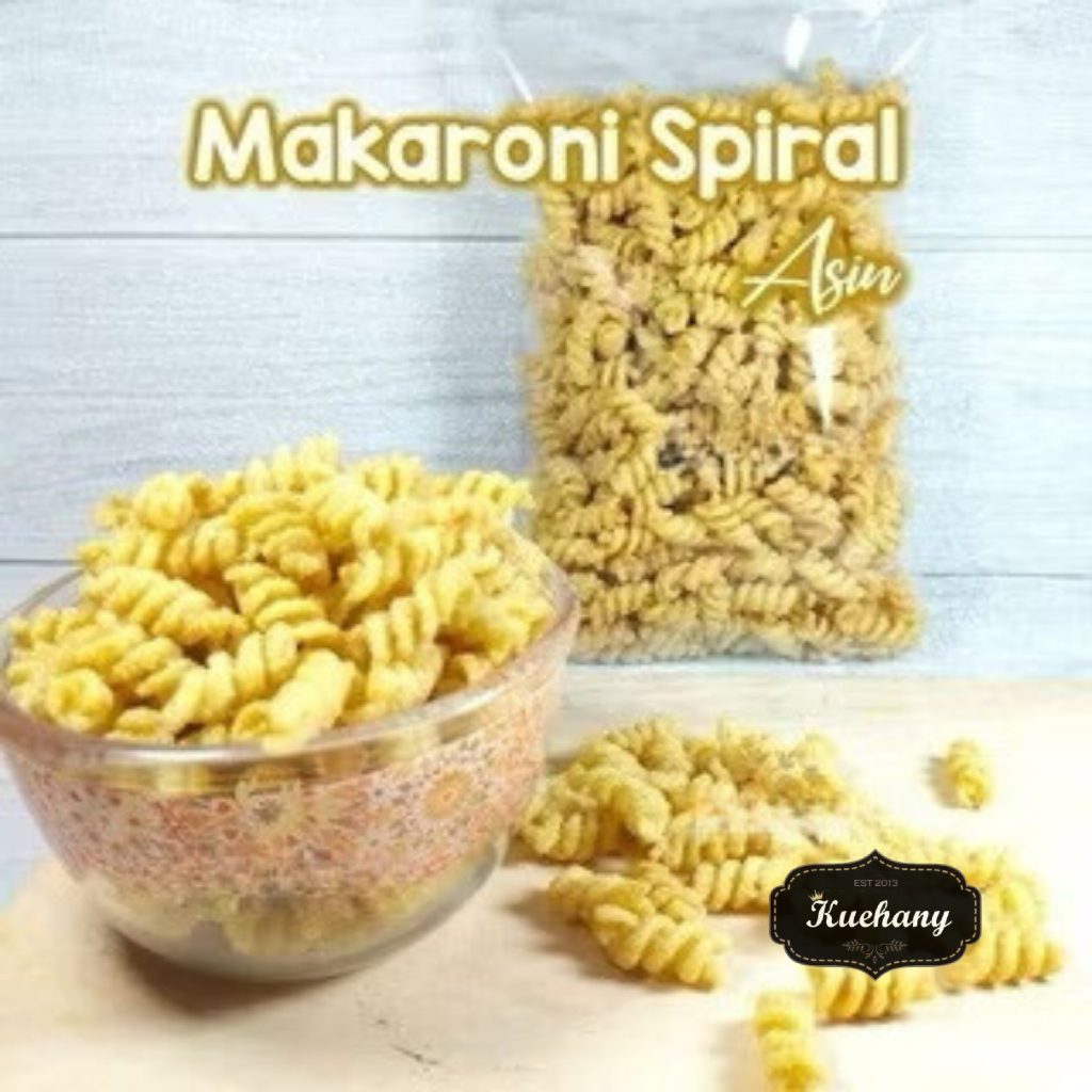 

MAKARONI SPIRAL ASIN 500gr / MACARONI SPIRAL /MAKRONI KILOAN