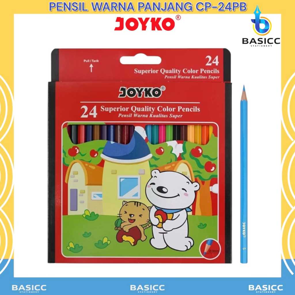 

Joyko Pensil Warna 24 Warna Panjang CP-24PB