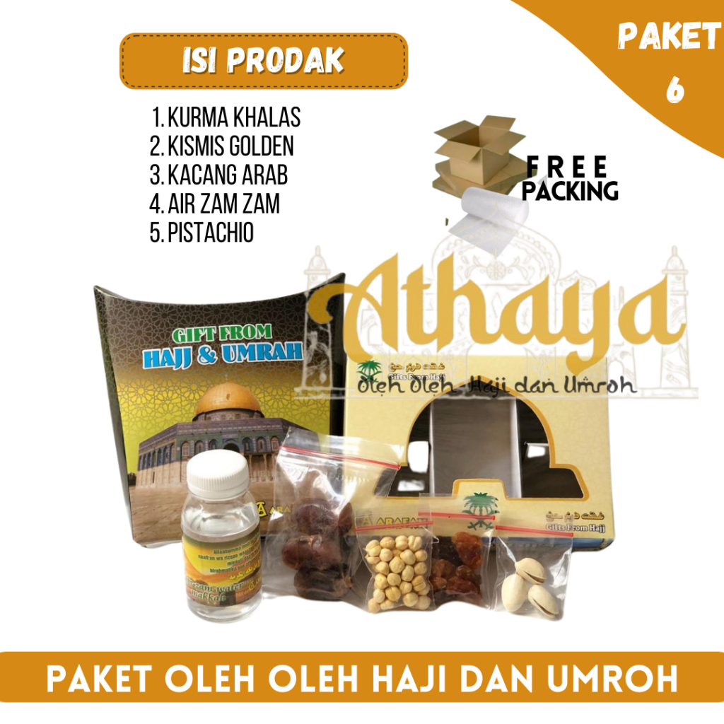 

Oleh-Oleh Haji dan Umroh Super Hemat ISI 100 PCS + Pistachio