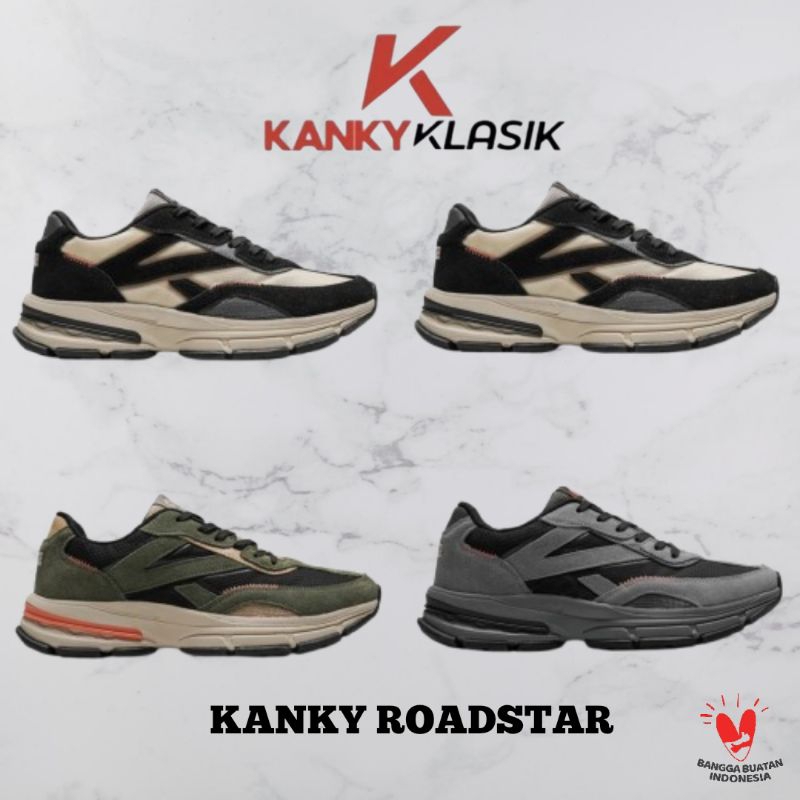 SEPATU KANKY KLASIK ROADSTAR GREEN / BLACK