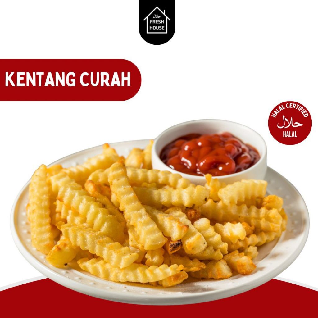

KENTANG CURAH / FRENCH FRIES 1KG / KENTANG GORENG 1KG