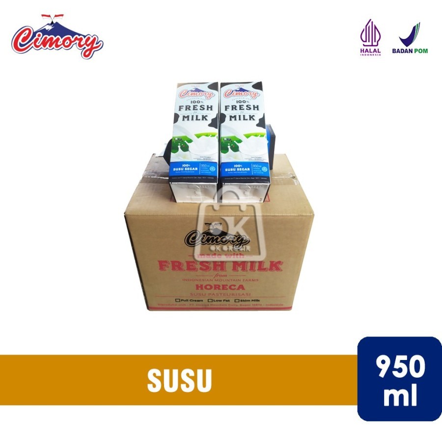 

Susu Cimory Fresh MIlk 950ml (1 Karton) KHUSUS INSTANT