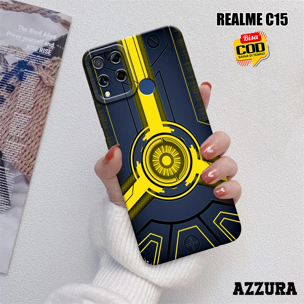 AZZURA - Case Realme C15 - Fashion Case Gaming - Softcase Realme C15 - Casing Hp Realme C15 - Kasing