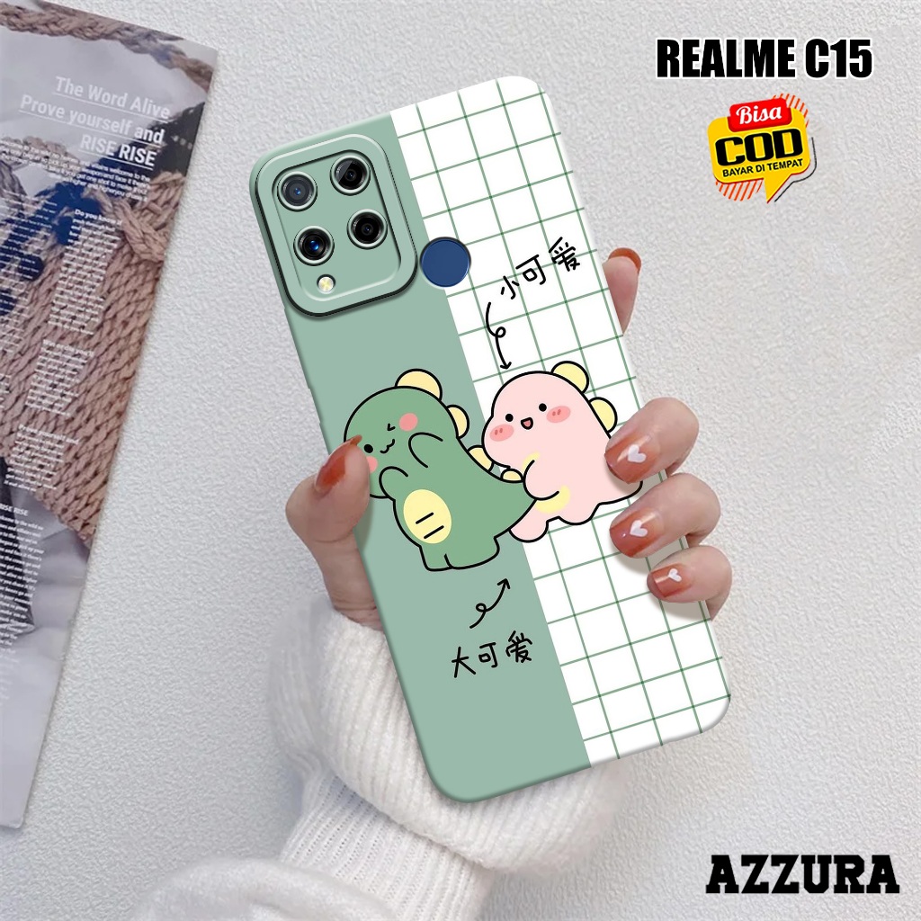 AZZURA - Case Realme C15 - Fashion Case Kartun - Softcase Realme C15 - Casing Hp Realme C15 - Kasing