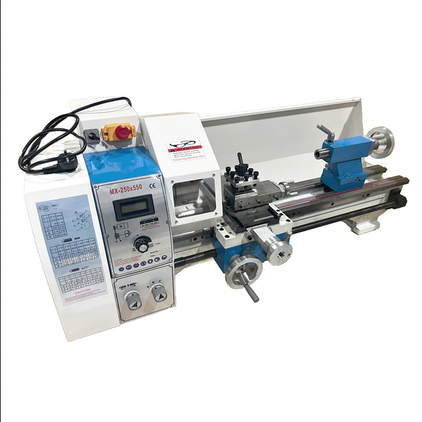 Mesin Bubut Kayu Besi Mini Lathe Wood Metalworking 750W HOTOMIC MX-250