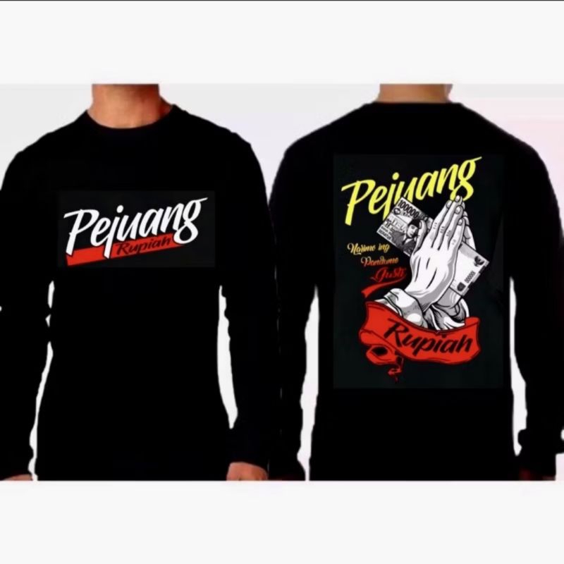 lengan PANJANG KAOS PENJUANG RUPIAH