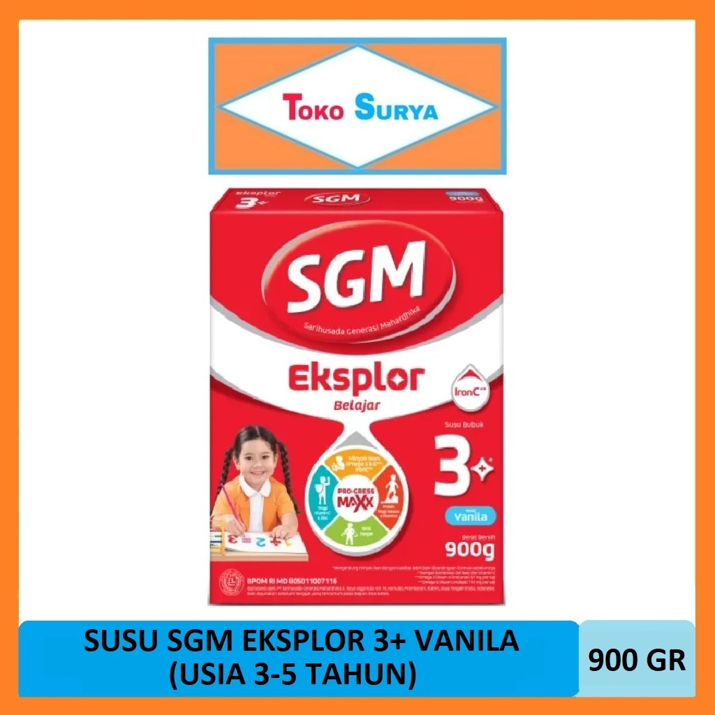 

SGM Eksplor 3+ Vanila Usia 3-5 Tahun Susu Pertumbuhan Anak Bubuk 900 Gr