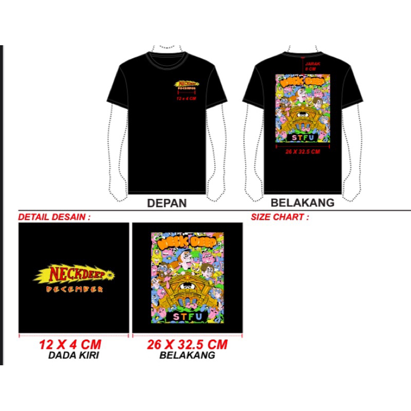 tshirt neckdeepUK DECEMBER bootleg