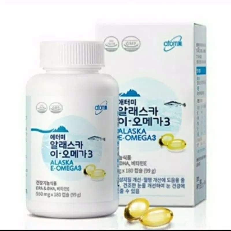 ATOMY OMEGA3 ALASKA E - OMEGA 3 isi 180 softgels original Korea ready