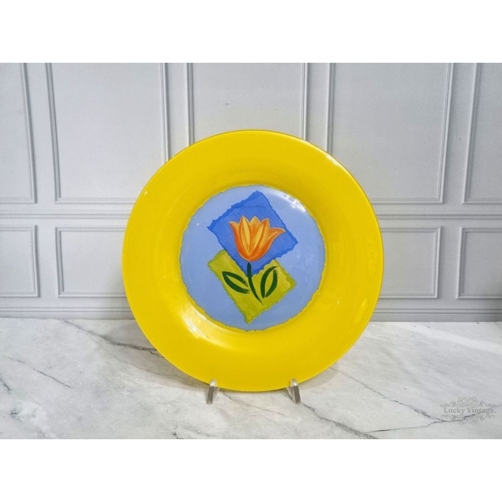 Vintage Made In France Tulip Arcoroc Matys Luminarc Glass French 25cm