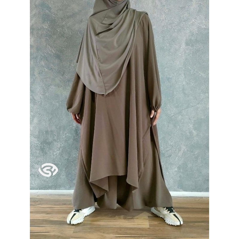 OFFICIAL Rok celana sirwal akhwat crinckle airflow premium olah raga daily Harem pants