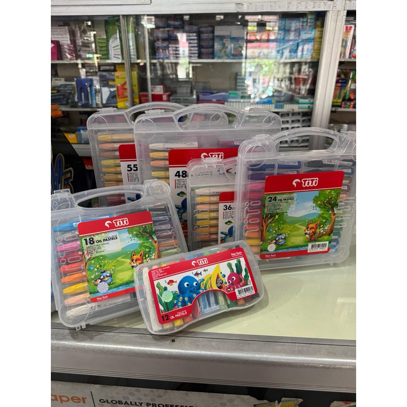 

CRAYON TITI OIL PASTEL ( 12 WARNA/ 18 WARNA/ 24 WARNA/ 36 WARNA/ 48 WARNA/ 55 WARNA)