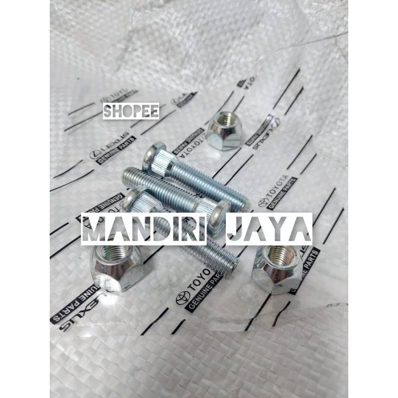 Baut roda mur panjang Toyota Kijang Kapsul 7k Ori