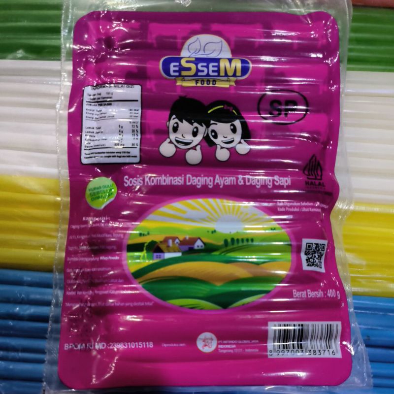 

sosis esem warna coklat isi 25pcs