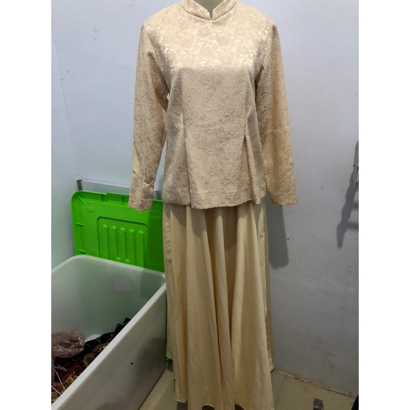 Dress pesta preloved/Gamis tempahan/Fashion muslimah preloved