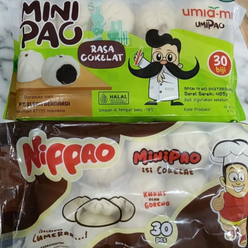 

Minipao Rasa Coklat 30pcs / Nippao / Umipao / Bakpao Mini