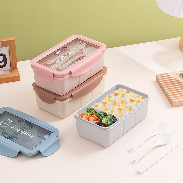 Grosir Irit FREE SENDOK GARPU CHOBEST Lunch Box  Kotak Bekal Anak Lucu  Kotak Makan Anti Tumpah  Set