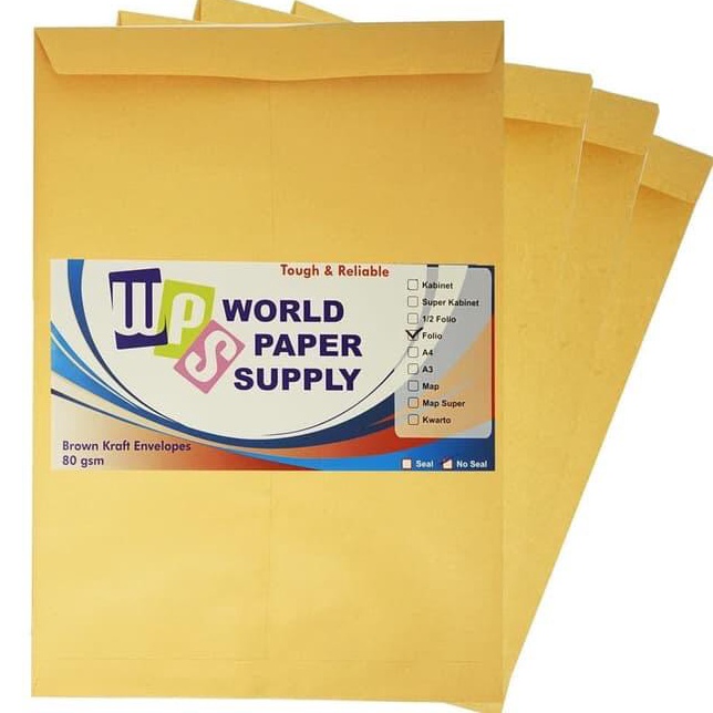 

zf Ready Amplop Coklat WPS Folio Non Seal R67