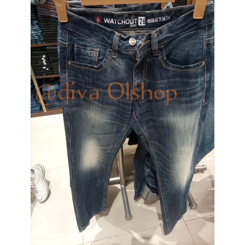 WATCHOUT JEANS ORIGINAL celana jeans pria Reguler slim