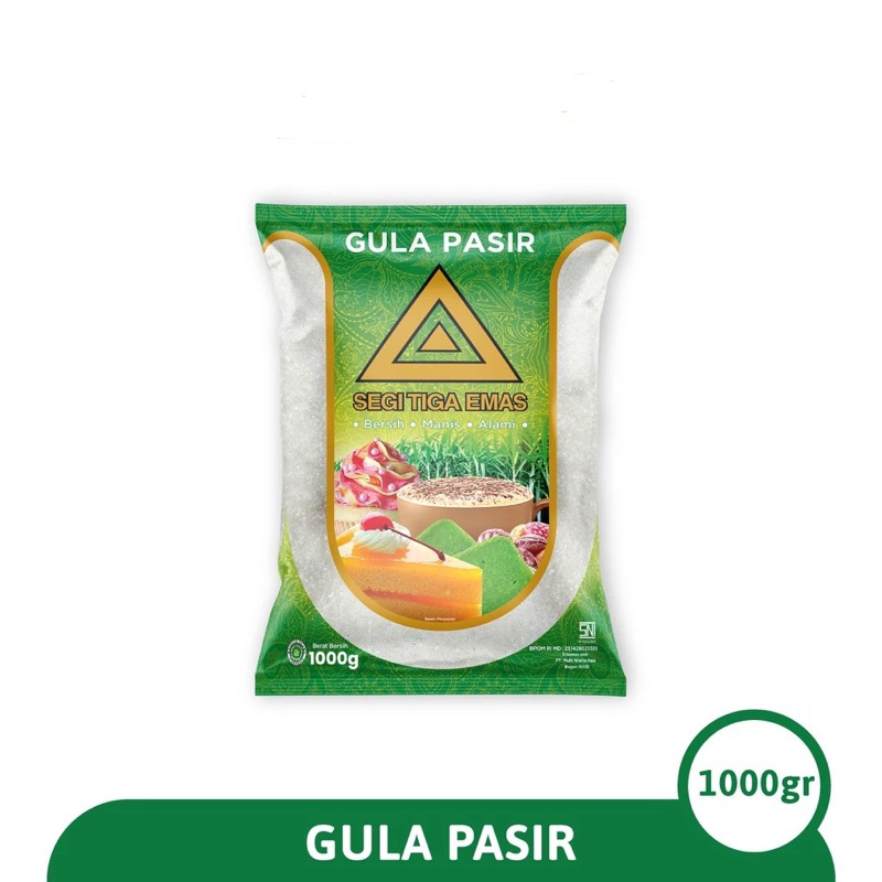 

Gula Pasir Segi Tiga Emas 1 Kg