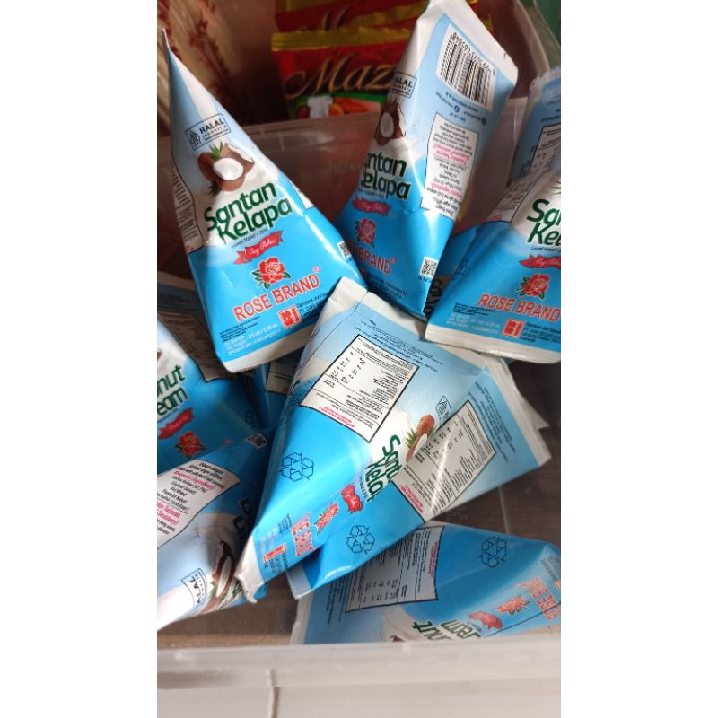 

santan kelapa cair kemasan rose brand 65 ml