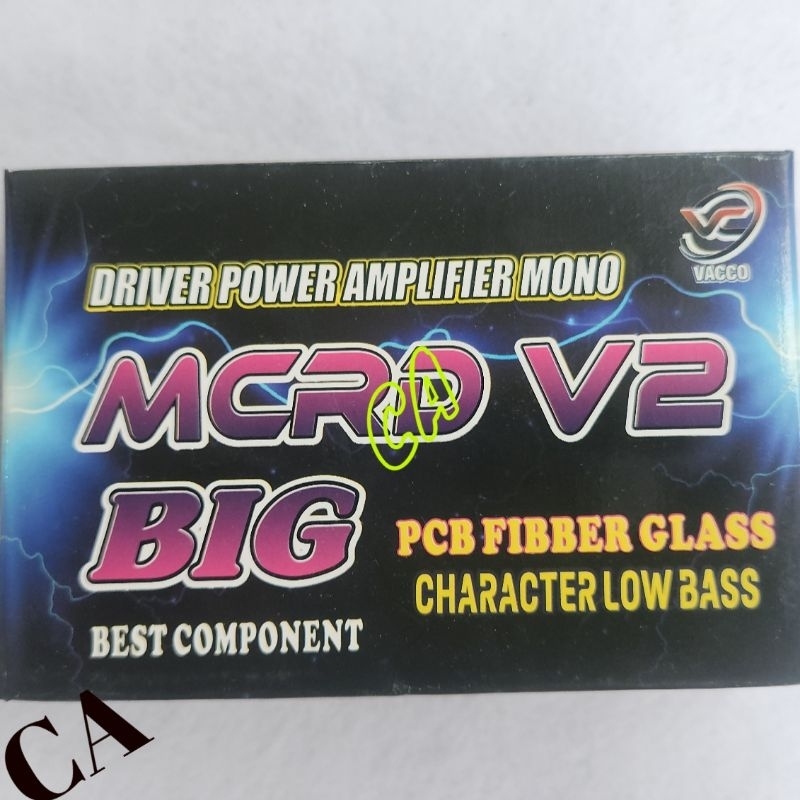 KIT DRIVER POWER MCRD V2 BIG MONO LOW SUB BOOSTER 3 TINGKAT FIBER