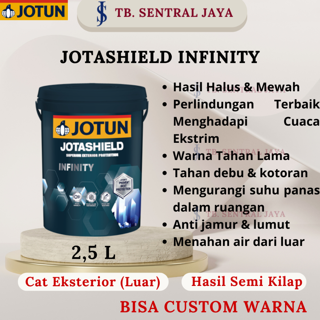 Infinity 2,5L Jotun Eksterior/Cat Jotun Tembok Infinity/Cat Tembok Jotun Eksterior