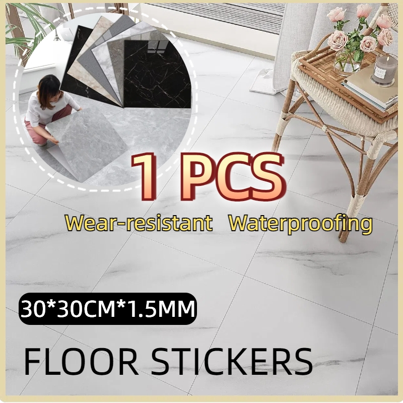 1PCS Vinyl Lantai Premium Flooring Uk 30x30cm/ Vinyl Lantai Marbel / Vinil Sticker Lantai Marbel Gra