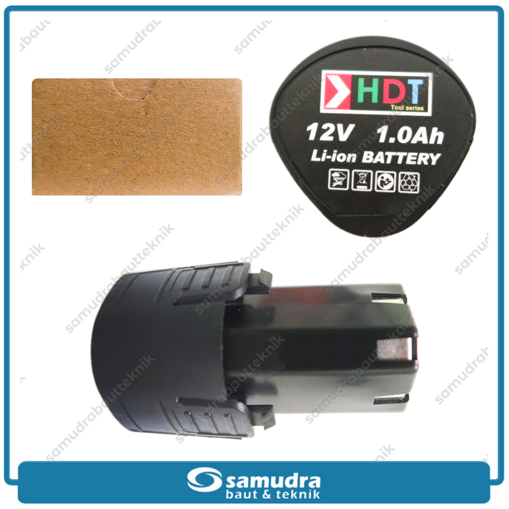 HDT Baterai 12V Battery Mesin Bor Tangan Listrik Drilling Machine Cordless Drill