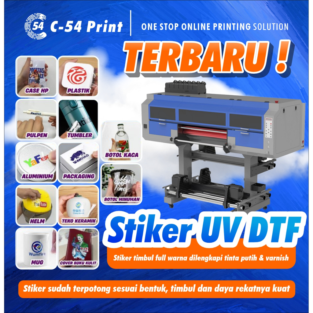 

Sticker Timbul | Sticker DTF UV | Stiker UV DTF | Sticker Cetak UV | Sticker Decal Kering | Stiker Decal | Sticker Cutting Warna | Sticker Logo | Sticker Emblem