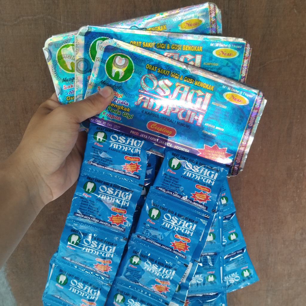 Kapsul Osagi Cespleng Obat Sakit Gigi, Gusi Bengkak, Dan Sakit Kepala