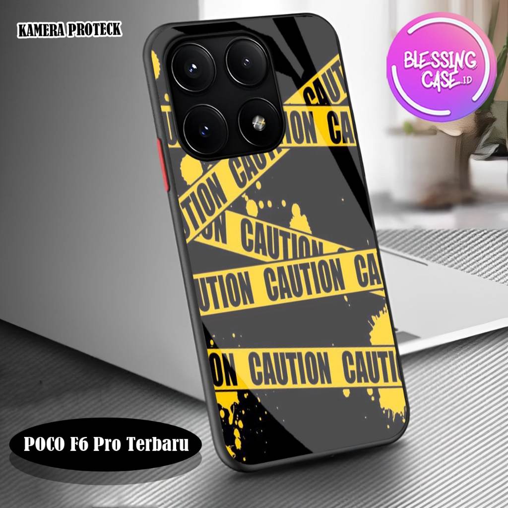 [BSC-86] Softcase Glass Kaca Akrilik POCO F6 Pro Terbaru - Kesing POCO F6 Pro Terbaru - Case Handpho