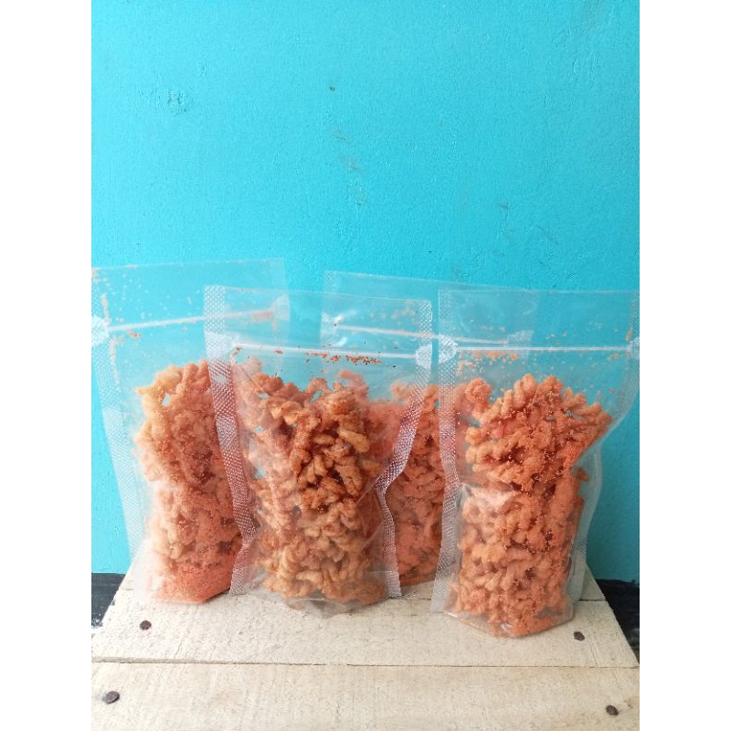 

makaroni spiral 120gr berbagai varian rasa balado, jagung bakar, barbeque, pedas, balado+jagung bakar, balado+barbeque, pedas+balado