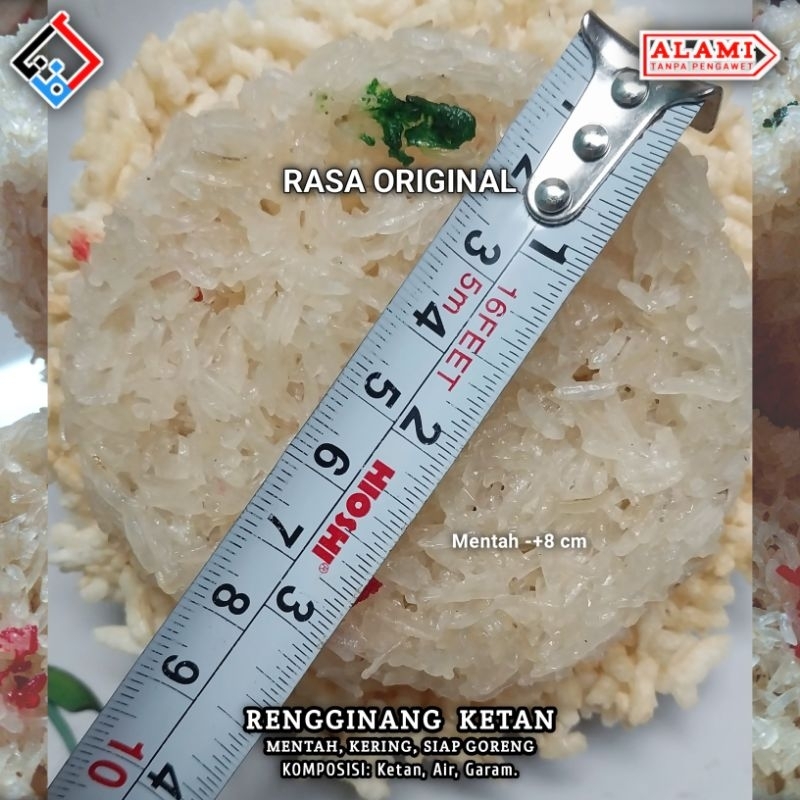 

RENGGINANG KETAN MENTAH RASA ORIGINAL 250 gram
