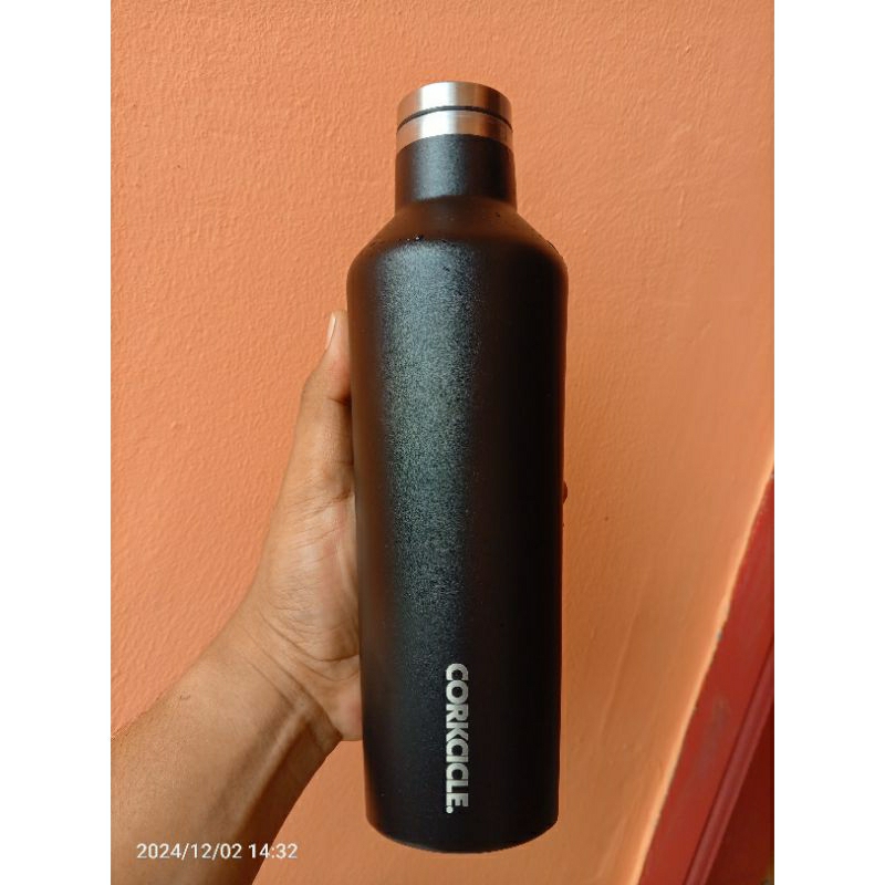 Preloved Tumbler Corkcicle Canteen 16oz Black Matte